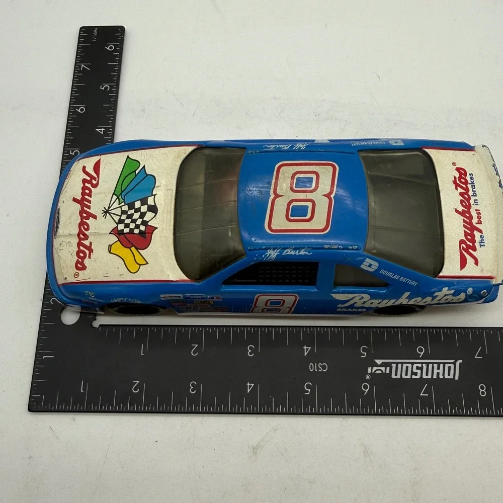Vintage Jeff Burton 8 Raybestos Brakes Ford Thunderbird Diecast NASCAR 1:24 Blue